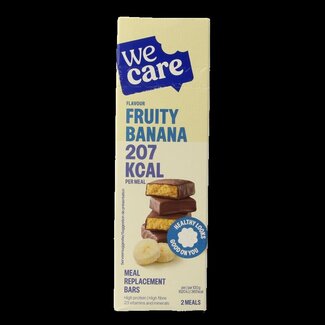 WeCare Meal replacement bars fruity banana 116 Gram