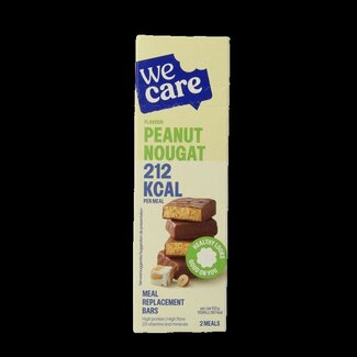WeCare Meal replacement bars peanut nougat 116 Gram