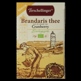 Terschellinger Zwarte thee cranberry bio 18 Zakjes