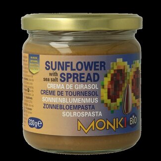 Monki Zonnebloempasta bio 330 Gram