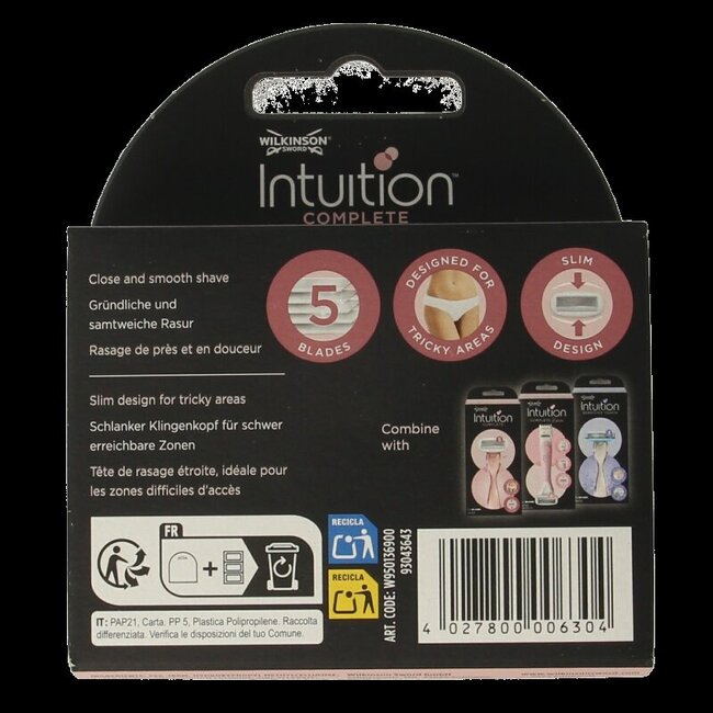Intuition complete mesjes 3 Stuks