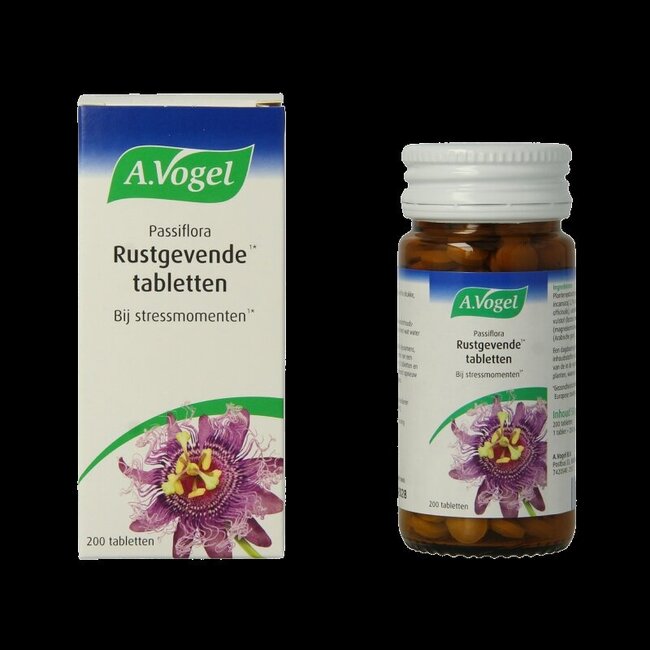 Passiflora rustgevende tabletten 200 Tabletten