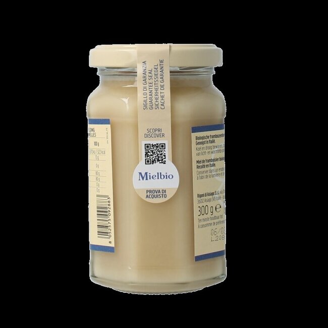 Framboos creme honing bio 300 Gram