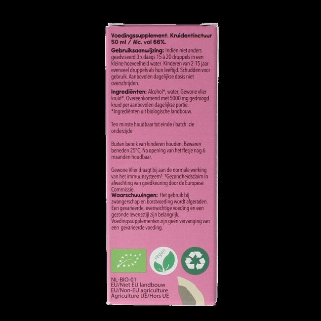 Sambucus nigra herb/gewone vlier bio 50 Milliliter