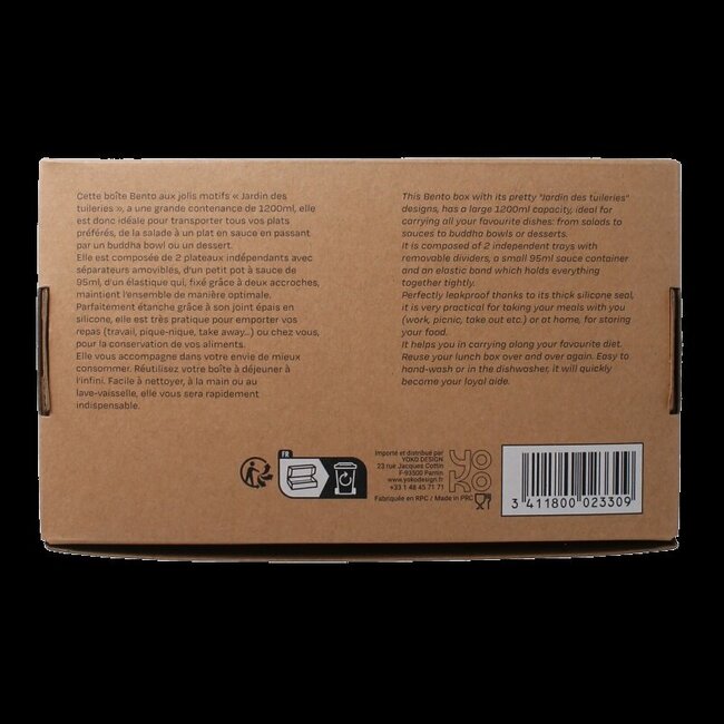 Lunchbox jardin des tuileries 1200ml 1 Stuks