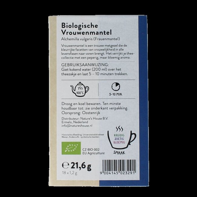 Vrouwenmantel thee bio 18 Zakjes