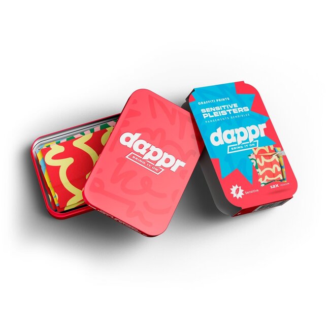 Pleisterstrip graffiti 10 x 6cm 12 Stuks