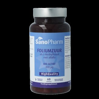SanoPharm Foliumzuur met alfalfa high quiality 60 Capsules