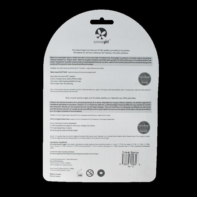 Nagellak forever sparkle eco set 1 Set