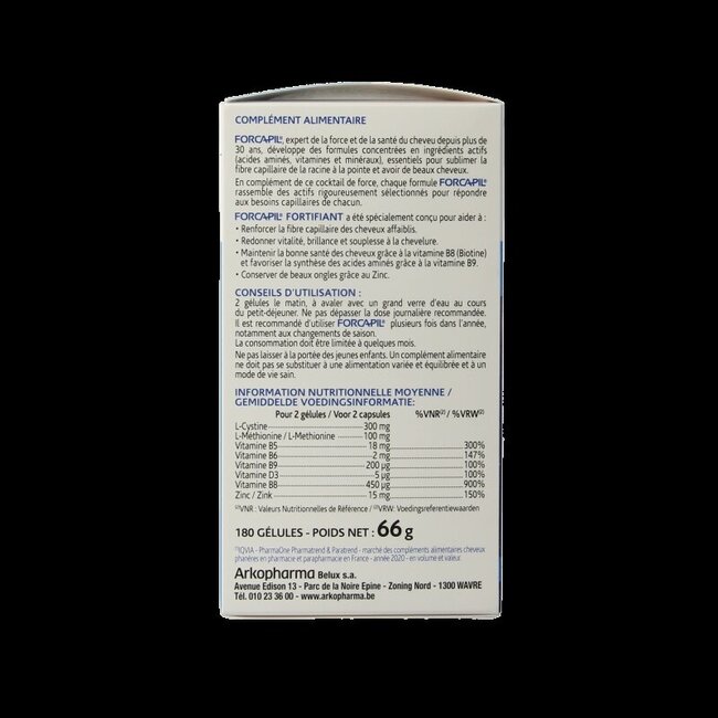 Versterkende capsules voor haar en nagels 180 Capsules