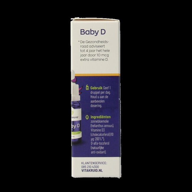 Vitamine K & D baby druppels 10ml 20 Milliliter