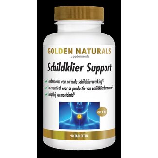 Golden Naturals Schildklier support 90 Tabletten