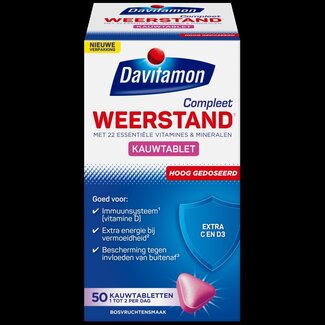 Davitamon Compleet weerstand hoog gedoseerd 50 Kauwtabletten