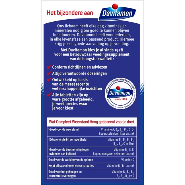 Compleet weerstand hoog gedoseerd 50 Kauwtabletten