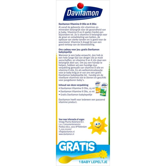 Baby vitamine D & K 25mcg 35 Milliliter