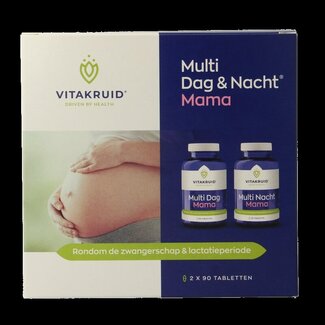 Vitakruid Multi Dag & Nacht Mama 100% Vegan 2 x 90 180 Tabletten