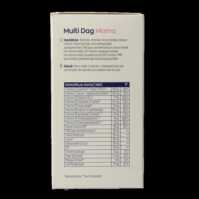 Multi Dag & Nacht Mama 100% Vegan 2 x 90 180 Tabletten