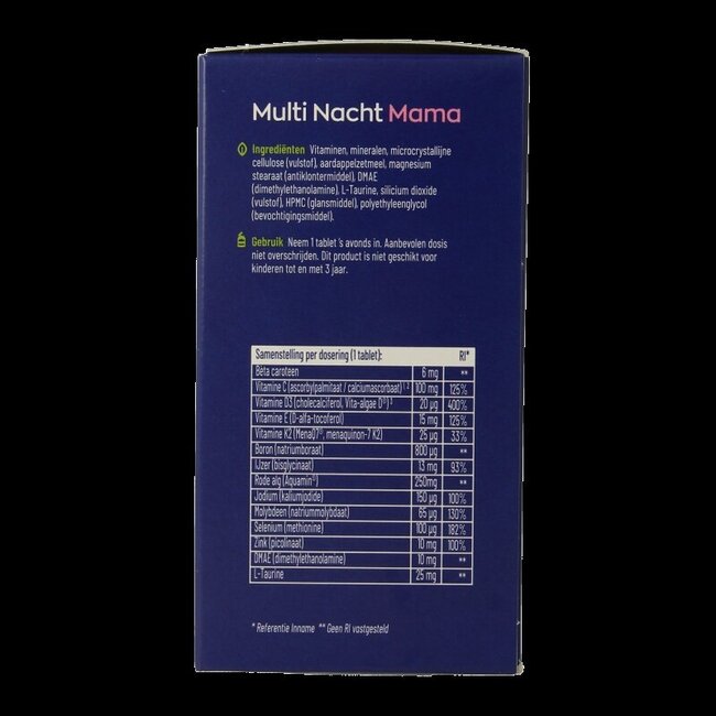 Multi Dag & Nacht Mama 100% Vegan 2 x 90 180 Tabletten