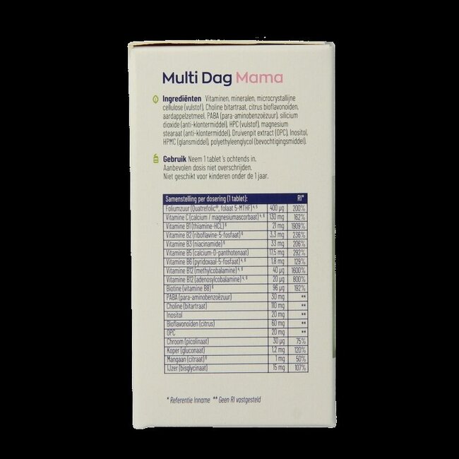 Multi Dag & Nacht Mama 100% Vegan 2 x 30 60 Tabletten