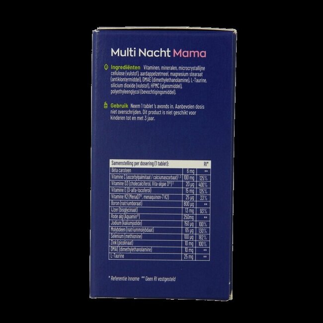 Multi Dag & Nacht Mama 100% Vegan 2 x 30 60 Tabletten