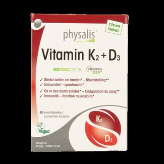 Physalis Vitamine K2 + D3 60 Tabletten