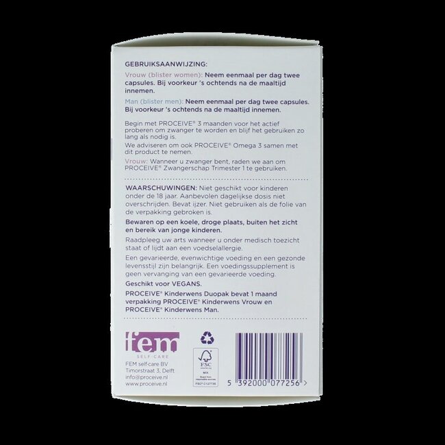 Kinderwens duo 60 Capsules