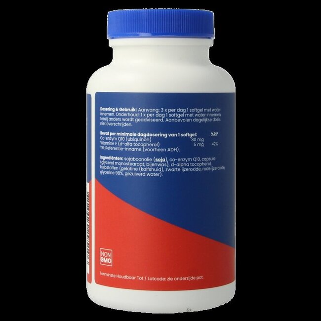 Co-enzym Q10 30mg met vitamine E 150 Softgels