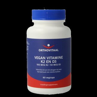 OrthoVitaal Vitamine K2 & D3 vegan 60 Vegetarische capsules