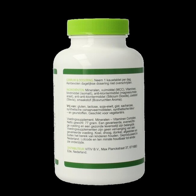 Multivitamine voor kinderen 100 Kauwtabletten