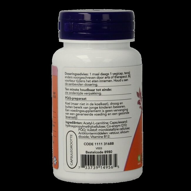 PQQ Energy 20 mg 30 Vegetarische capsules