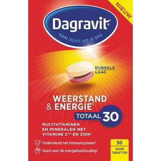 Dagravit Totaal 30 weerstand & energie 50 Tabletten