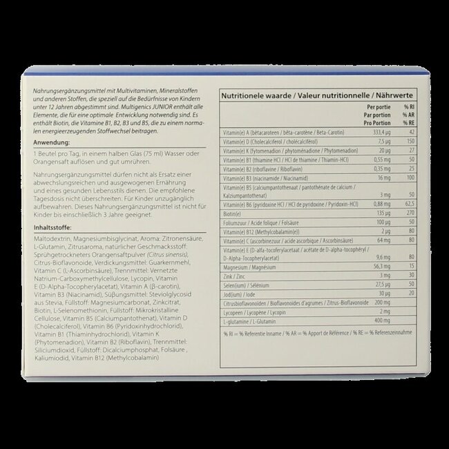 Multigenics junior 30 Sachets