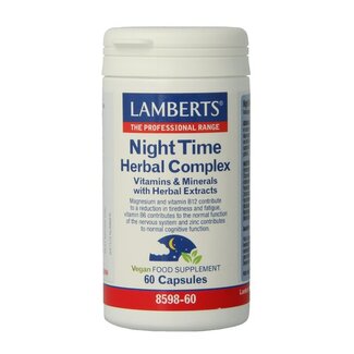 Lamberts Night time kruiden complex 60 Capsules