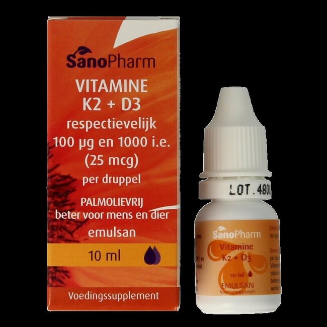 Vitamine K2 D3 emulsan 10 Milliliter