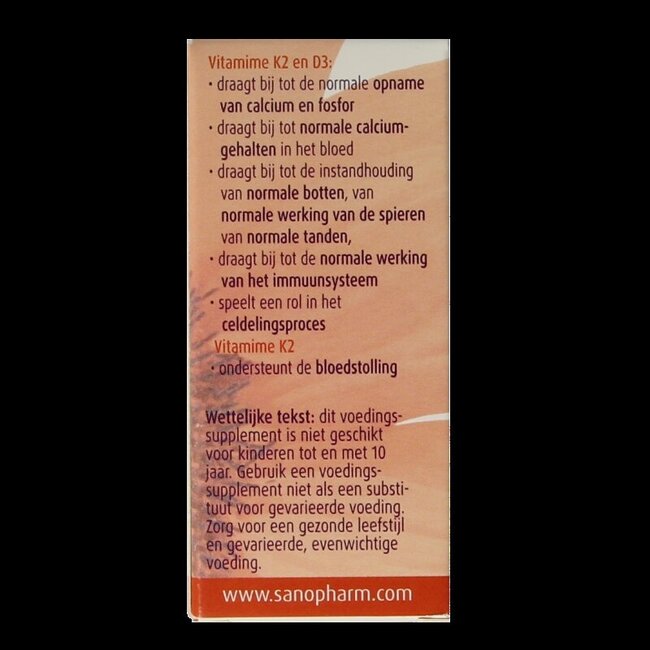 Vitamine K2 D3 emulsan 10 Milliliter