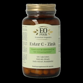 Essential Organ Ester C + zink puur 60 Vegetarische capsules