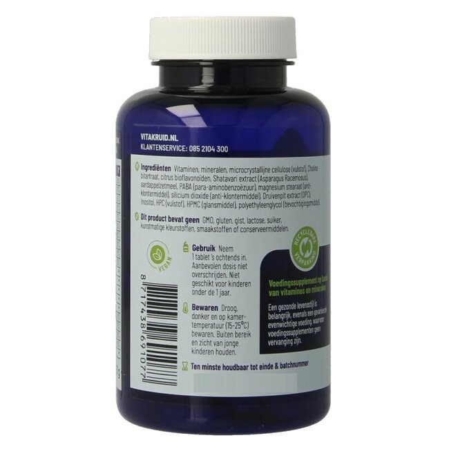 Multi Dag Vrouw 100% Vegan 90 Tabletten