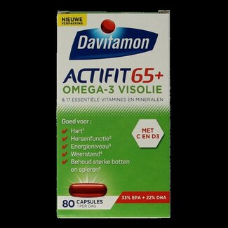 Davitamon Actifit 65+ omega 3 80 Capsules