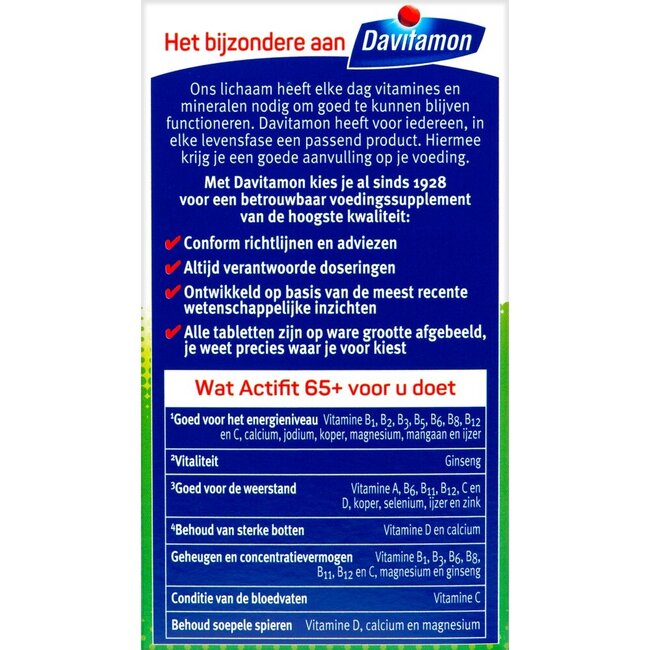 Actifit 65+ 70 Tabletten