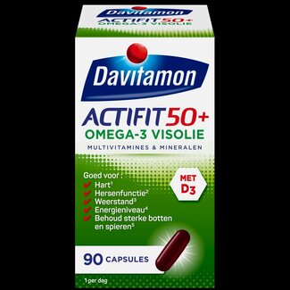 Davitamon Actifit 50+ omega 3 90 Capsules