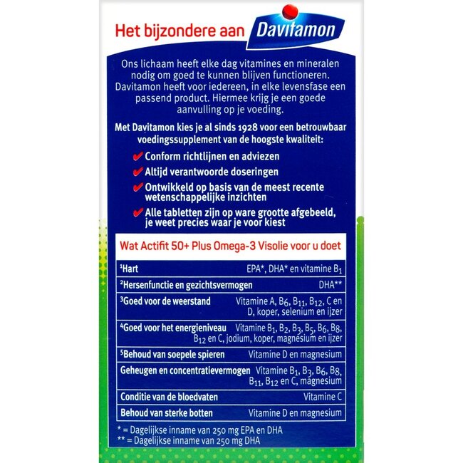 Actifit 50+ omega 3 90 Capsules