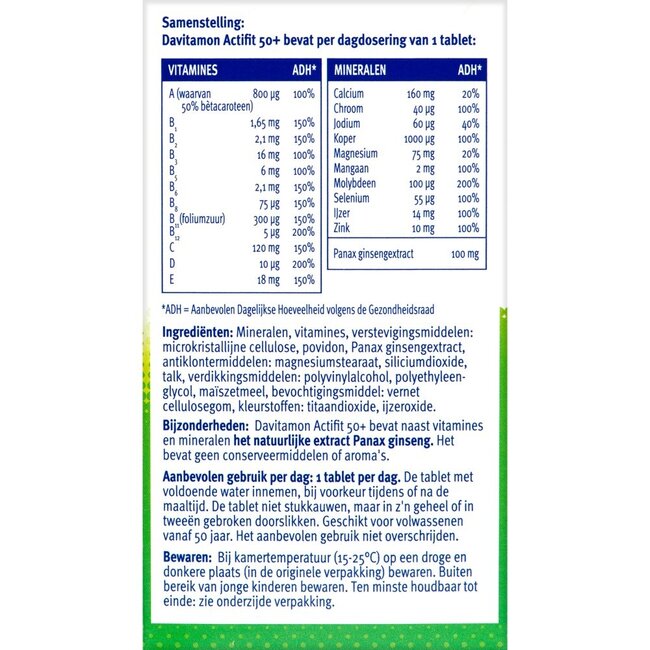 Actifit 50+ 90 Tabletten