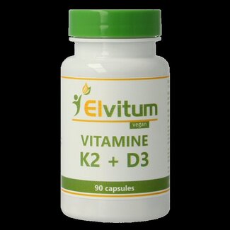 Elvitum Vitamine K2 & D3 90 Vegetarische capsules
