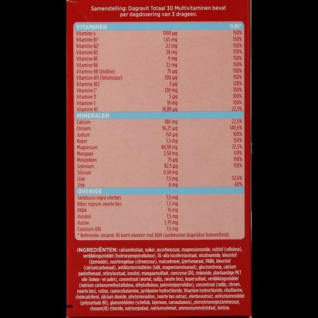 Totaal 30 tijdelijk 50 dragees gratis 500 Dragees