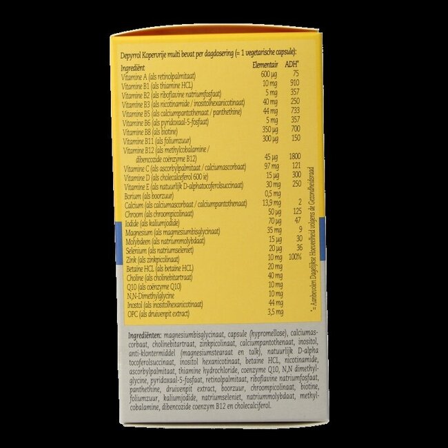 Kopervrije multi 60 Vegetarische capsules