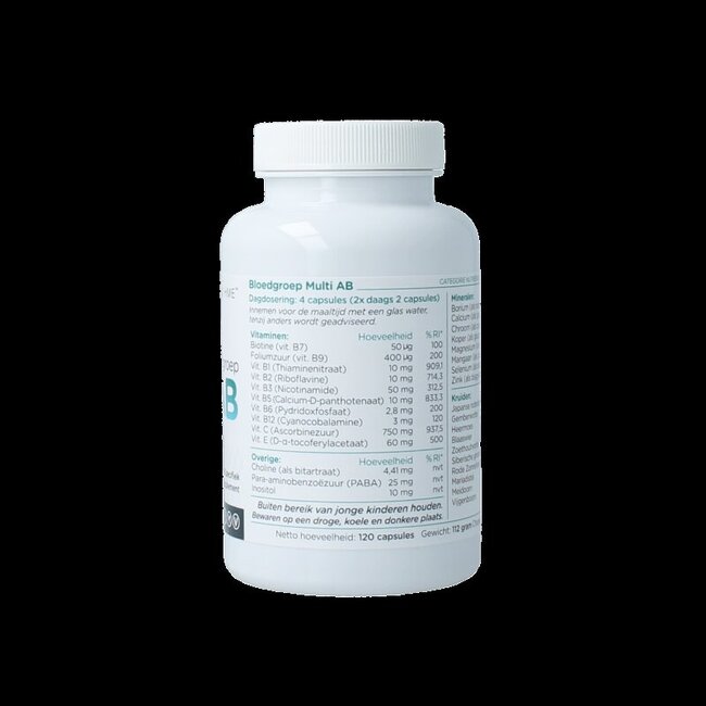 Bloedgroep multi AB 120 Capsules