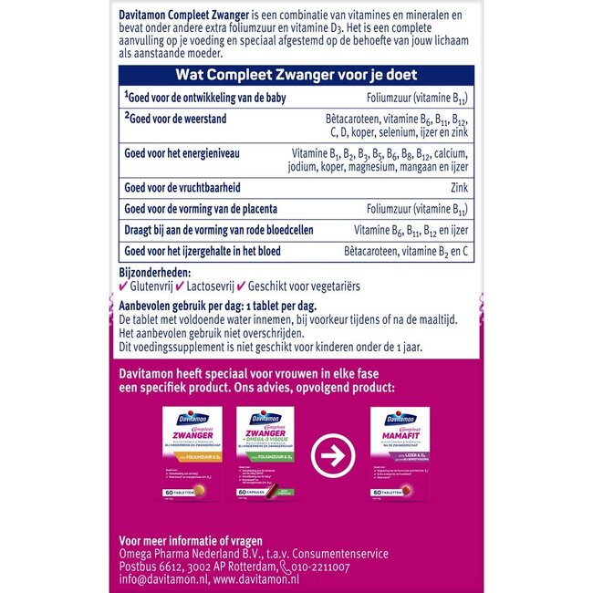 Compleet zwanger 60 Tabletten