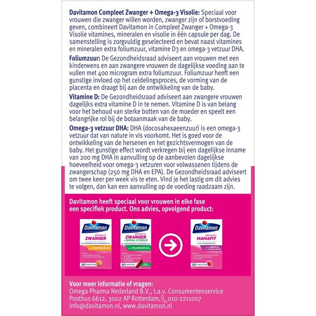 Compleet zwanger plus visolie 60 Capsules