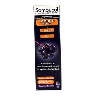 Sambucol Immuno forte bruistabletten suikervrij 15 Bruistabletten