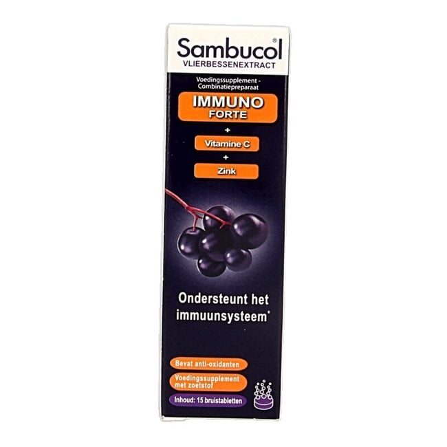 Immuno forte bruistabletten suikervrij 15 Bruistabletten